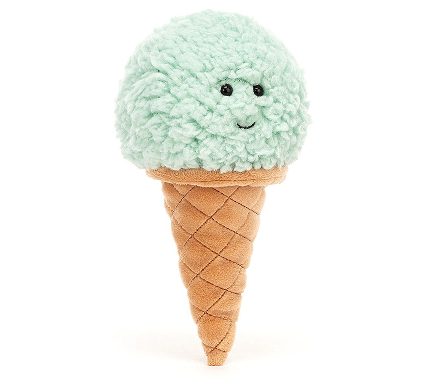 JellyCat Irresistible Ice Cream Mint - H18cm