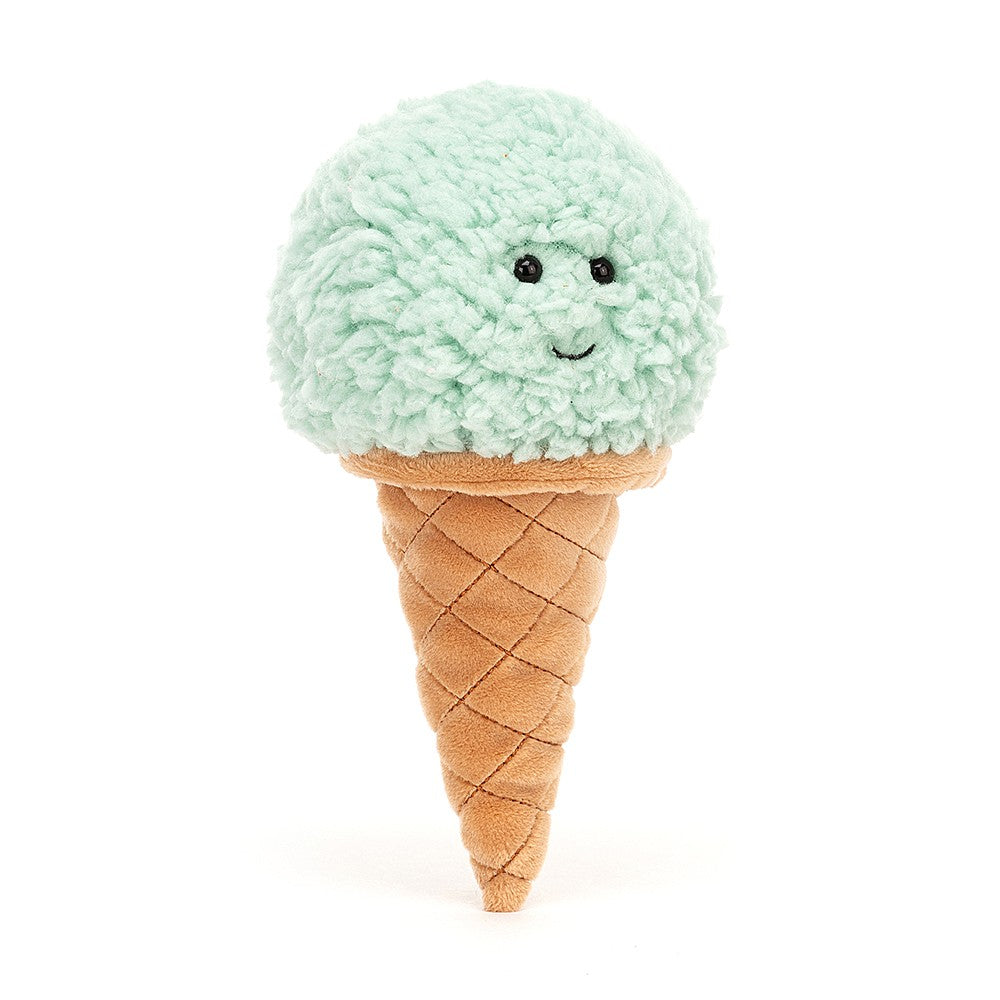 JellyCat Irresistible Ice Cream Mint - H18cm-1
