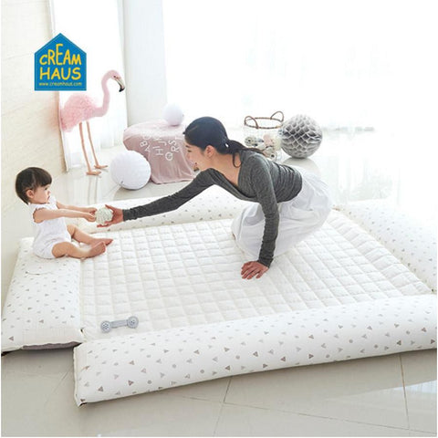 Creamhaus Inua Bumper Bed - Milk Brown (160x110x40cm) | Little Baby.