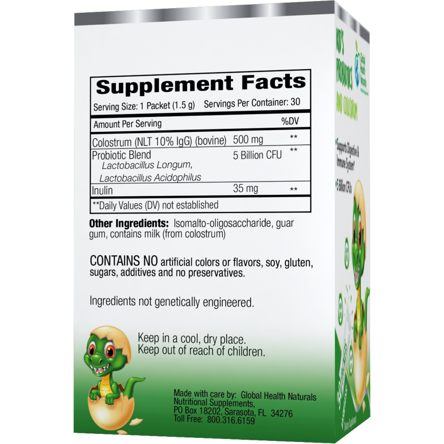 Global Health Naturals Kid's Probiotics & Colostrum 30 ct | Little Baby.