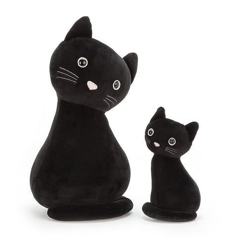 JellyCat Lucky Black Cat - Small H19cm | Little Baby.