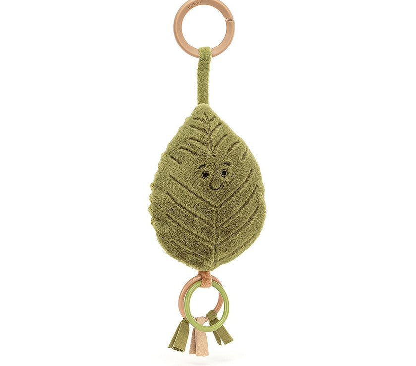 JellyCat Woodland Beech Leaf Ring Toy | Little Baby.
