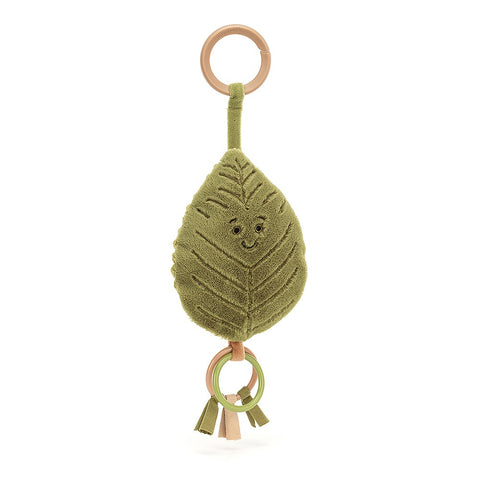 JellyCat Woodland Beech Leaf Ring Toy | Little Baby.