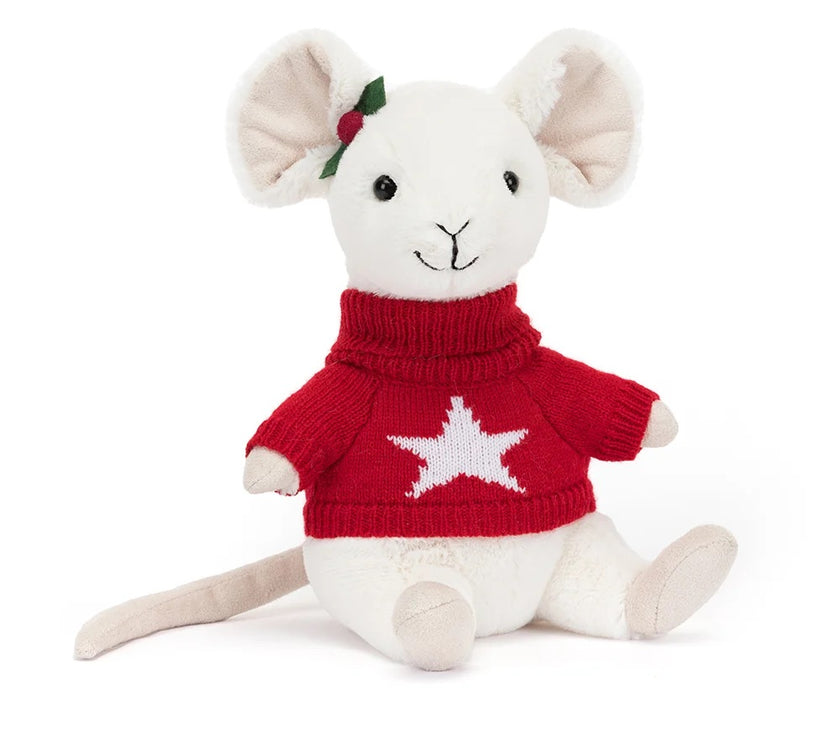 Jellycat Merry Mouse Jumper - H18cm