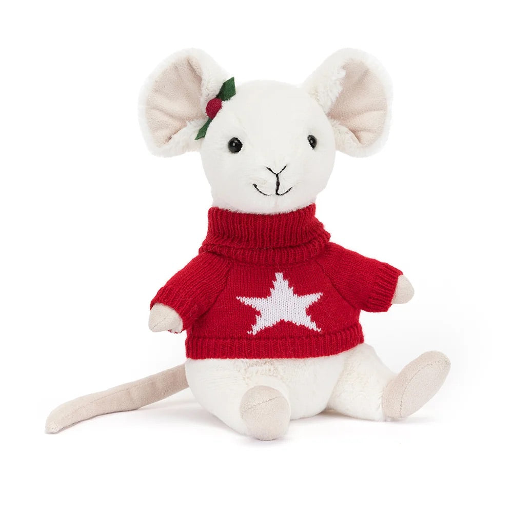 Jellycat Merry Mouse Jumper - H18cm