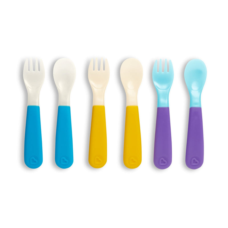 Munchkin ColorReveal ™ Colour Changing Toddler Forks & Spoons-3