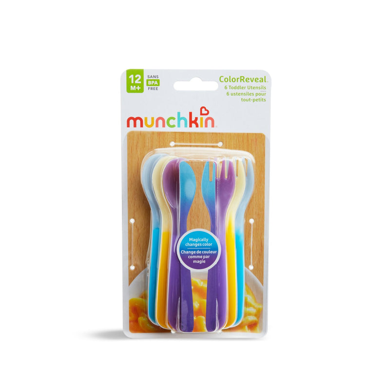 Munchkin ColorReveal ™ Colour Changing Toddler Forks & Spoons-7
