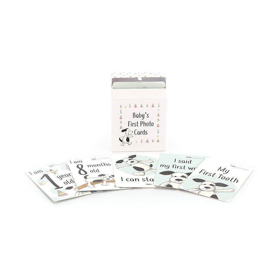 JellyCat Bashful Puppy Milestone Cards | Little Baby.
