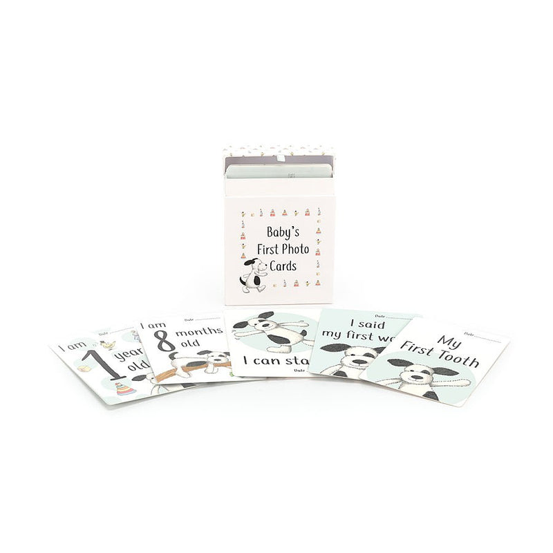 JellyCat Bashful Puppy Milestone Cards | Little Baby.