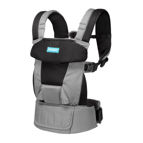 NEW! MOBY Move 4 Position Carrier - Charcoal Grey | Little Baby.