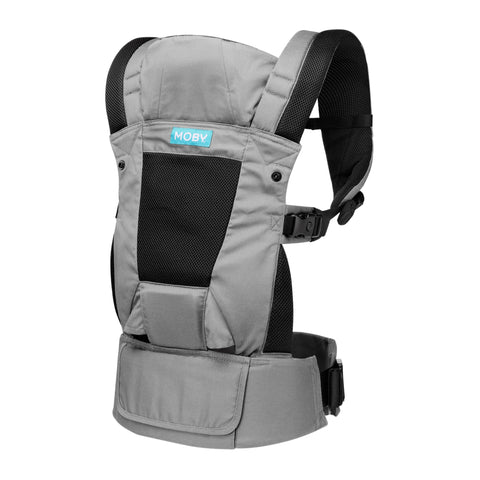 NEW! MOBY Move 4 Position Carrier - Charcoal Grey | Little Baby.