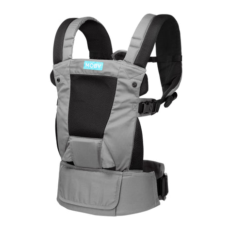 NEW! MOBY Move 4 Position Carrier - Charcoal Grey | Little Baby.