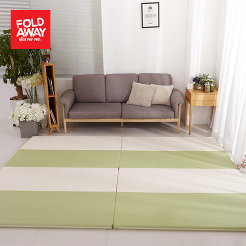 Foldaway Playmat W, 200 x 140 x 4cm (Olive Green) | Little Baby.