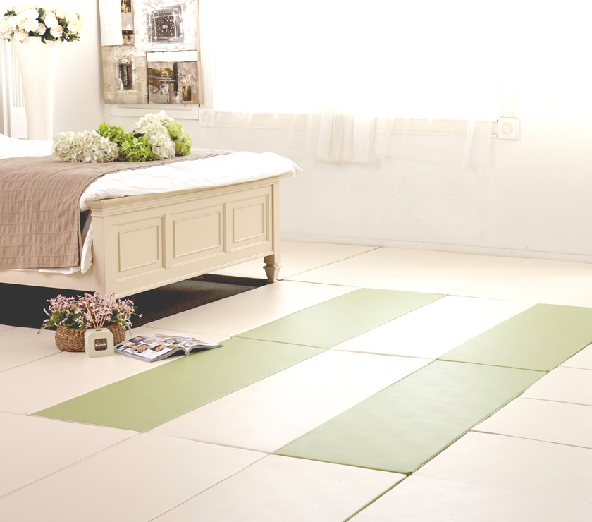 Foldaway Playmat W, 200 x 140 x 4cm (Olive Green) | Little Baby.