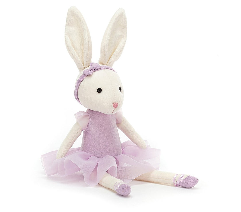 JellyCat Pirouette Bunny Lilac - H27cm | Little Baby.
