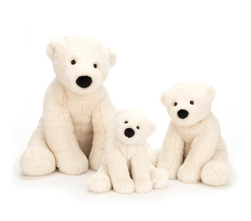 JellyCat Perry Polar Bear - Medium H26cm | Little Baby.