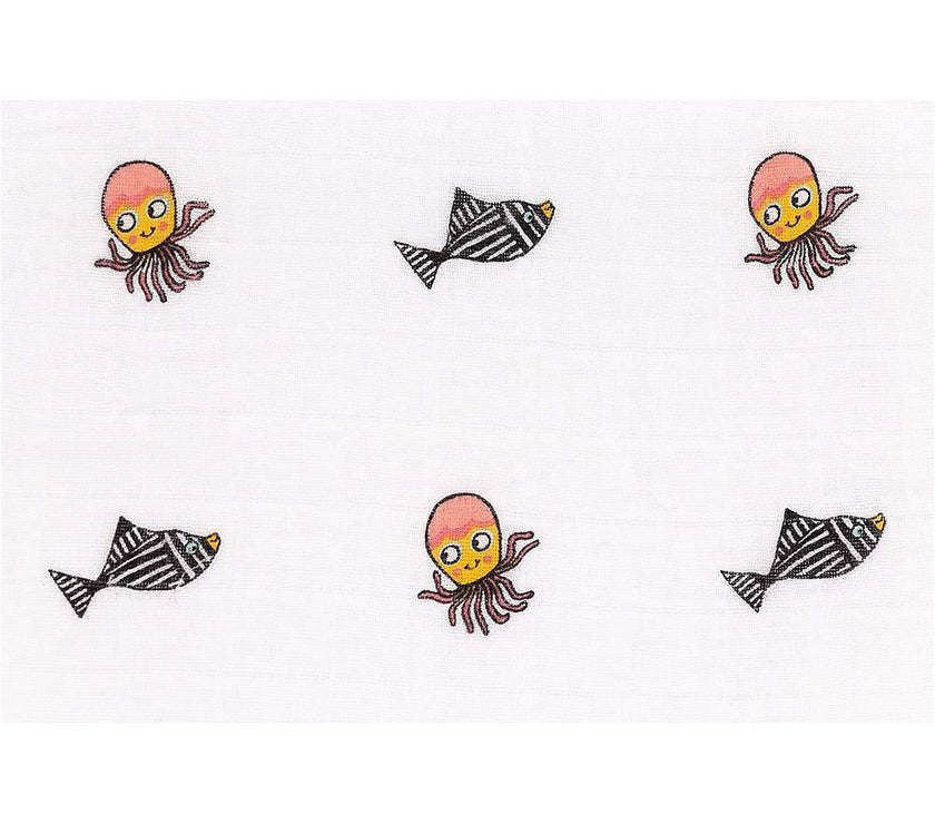 JellyCat Sea Tails Pair Of Muslins | Little Baby.