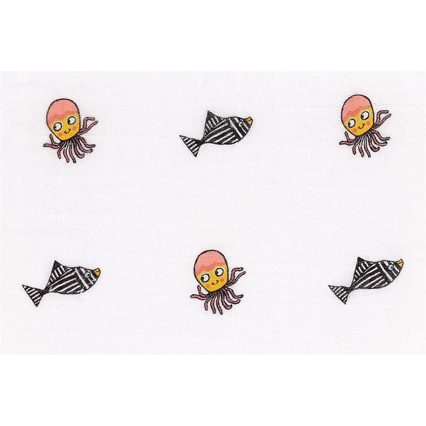 JellyCat Sea Tails Pair Of Muslins | Little Baby.