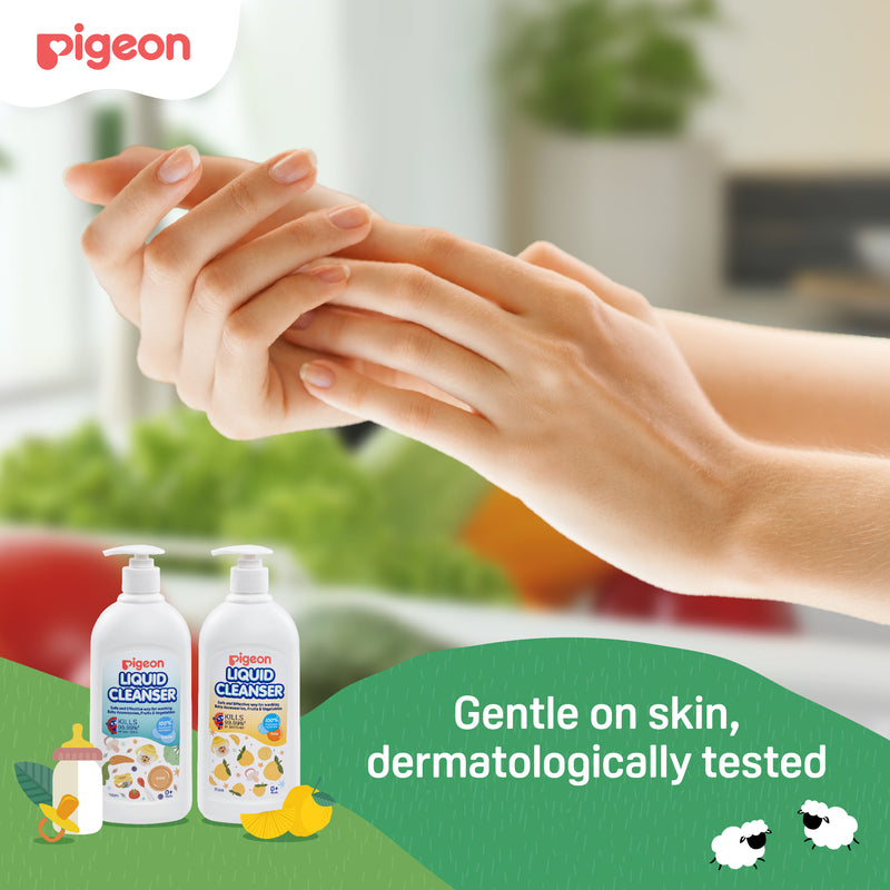 Pigeon Liquid Cleanser Yuzu 650ml Refill 2-in-1-4