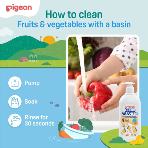 Pigeon Liquid Cleanser Yuzu 650ml Refill 2-in-1