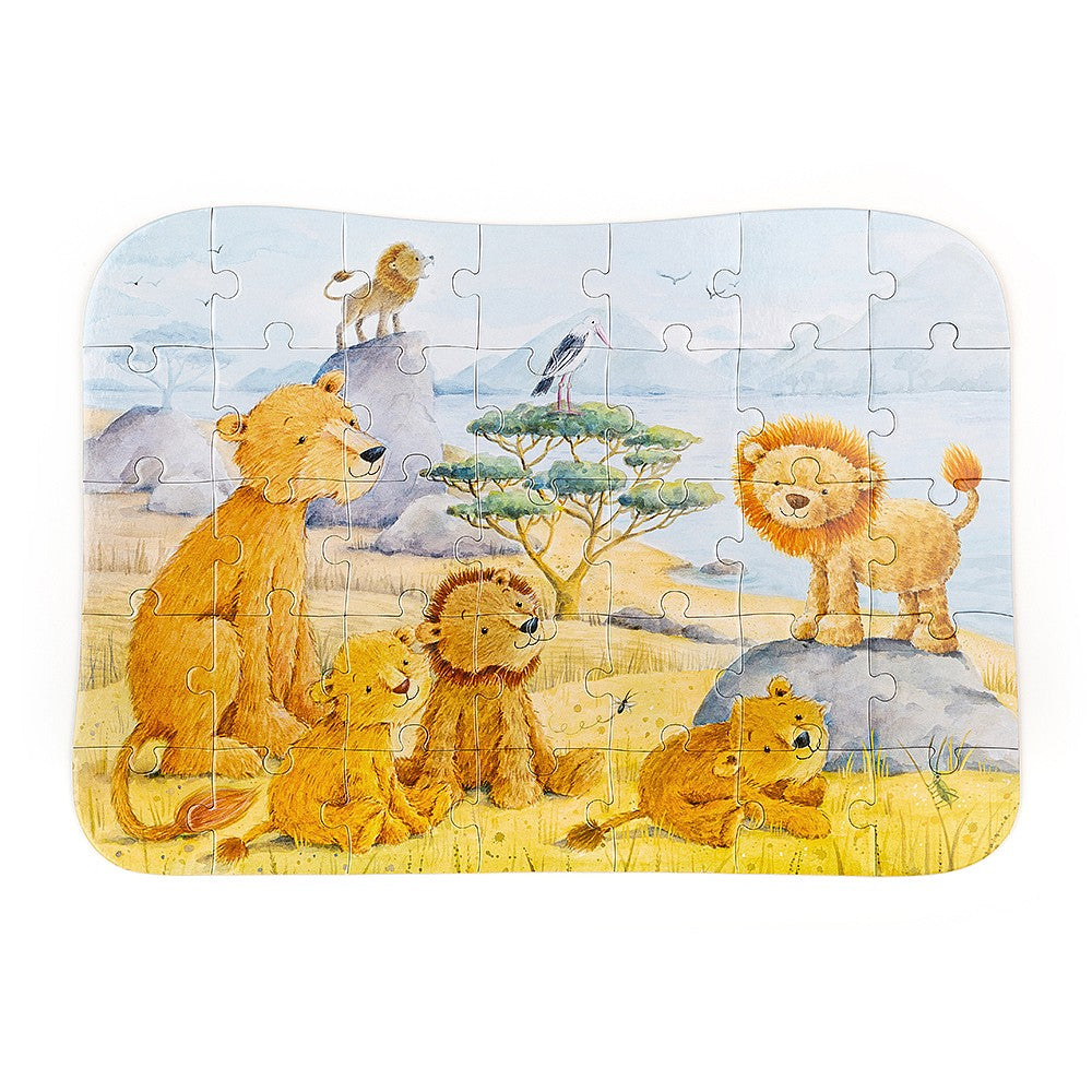 JellyCat The Very Brave Lion Puzzle | Little Baby.