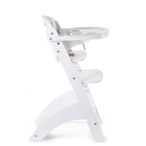 Childhome Lambda 3 Baby High Chair + Feeding Tray - White