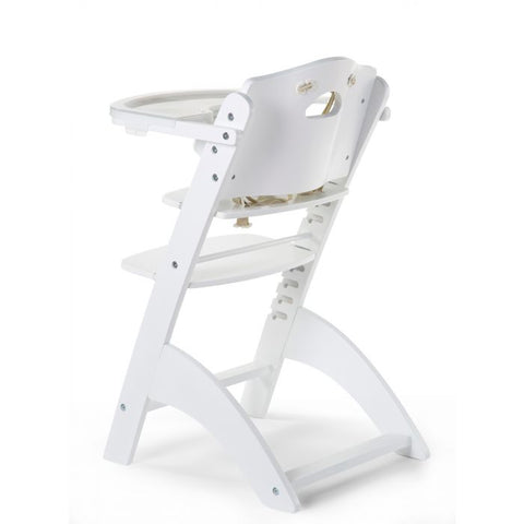 Childhome Lambda 3 Baby High Chair + Feeding Tray - White