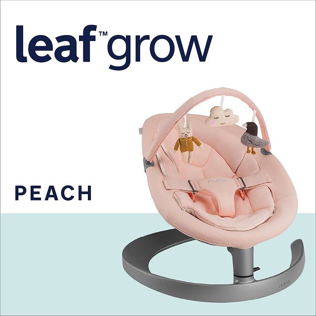 Nuna LEAF™ Grow with Toy Bar - Peach (2021) | Little Baby.