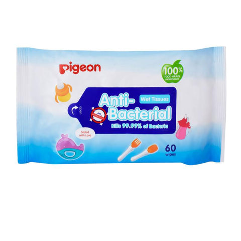 Pigeon Anti-Bacterial Wet Tissue Refill 60s | Little Baby.