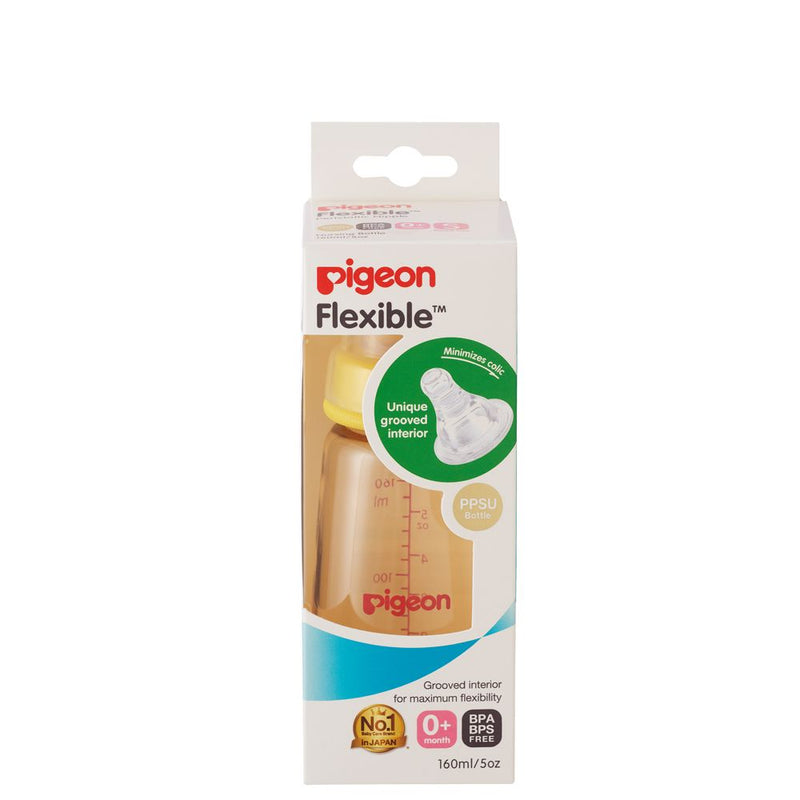 Pigeon Stretchable Polyphenylsulfone Slim-Neck Nursing Bottle - 160ml (S) | Little Baby.