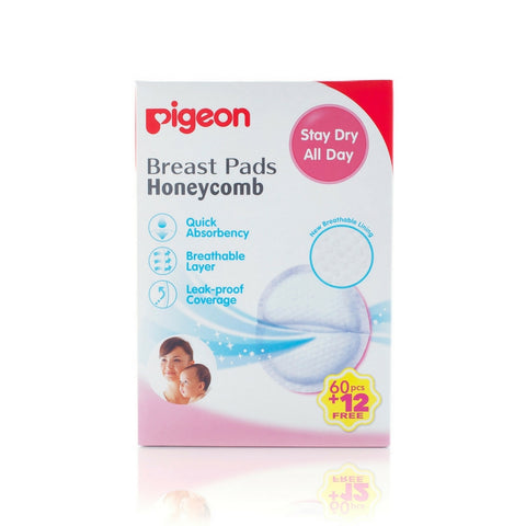 Pigeon Breast Pads Honeycomb 60PCS+12PCS ~ PROMO | Little Baby.