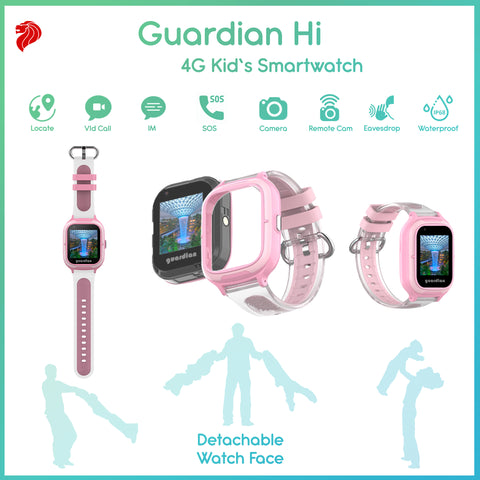 Guardian Hi 4G Kids Smartwatch - Pink | Little Baby.