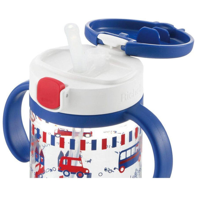 Richell Aqulea Clear Straw Bottle Mug (320ml)-8