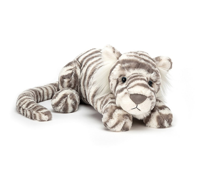 JellyCat Sacha Snow Tiger - Little H27CM