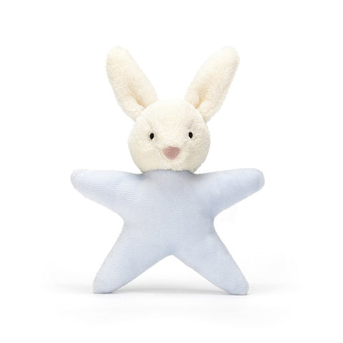 JellyCat Star Bunny Blue Rattle | Little Baby.