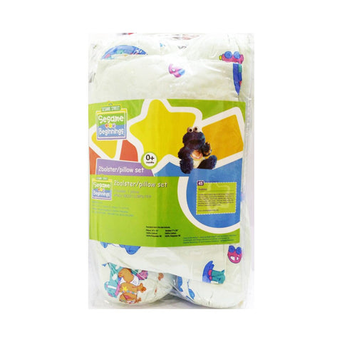 Sesame 2 Bolster & 1 Pillow Set - Time For Play | Little Baby.
