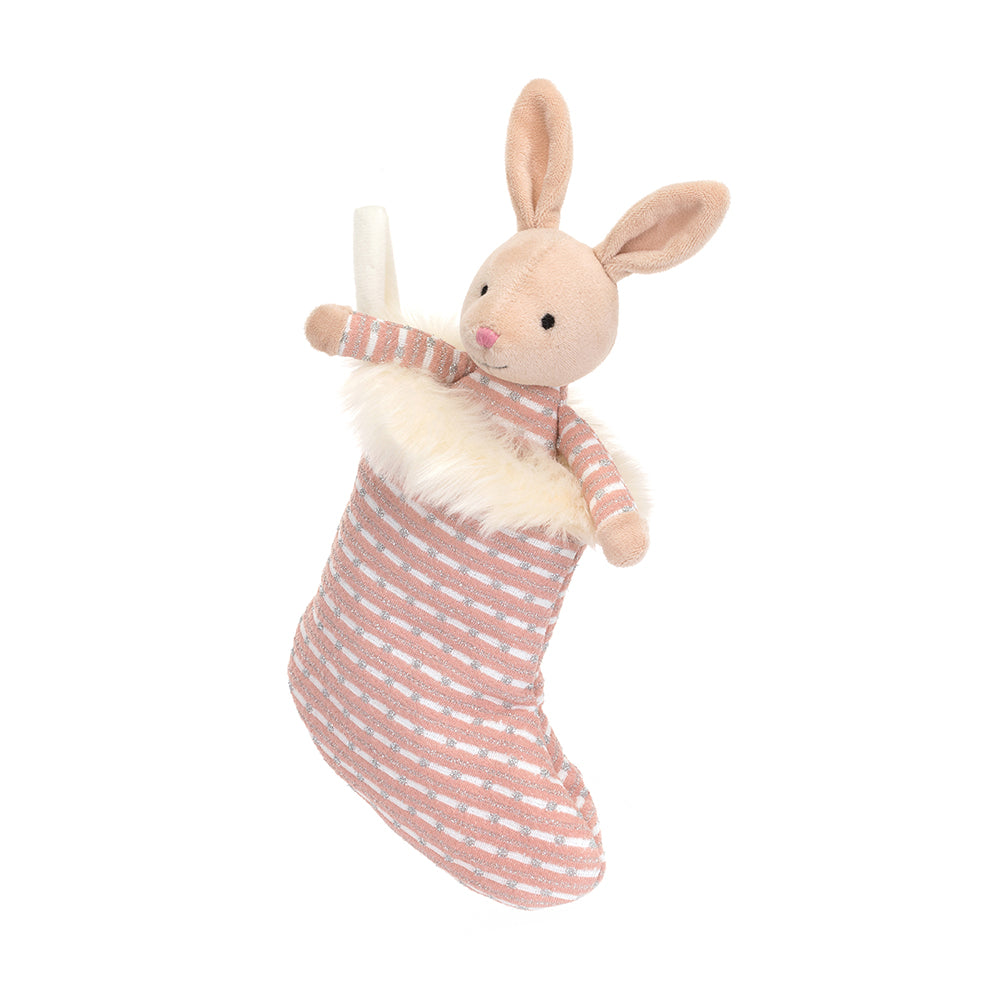 Jellycat Shimmer Stocking Bunny - H20cm