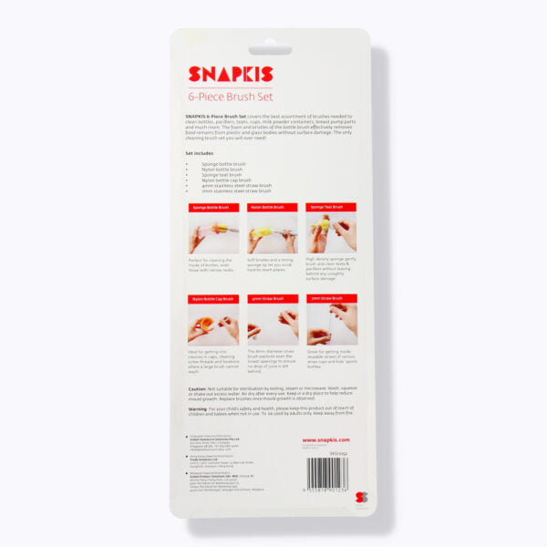 Snapkis 6-piece Brush Set Grey-3