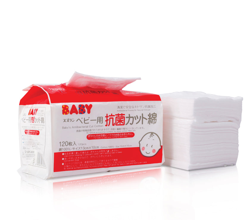 Suzuran Baby Antibacterial Cotton 120 pcs | Little Baby.