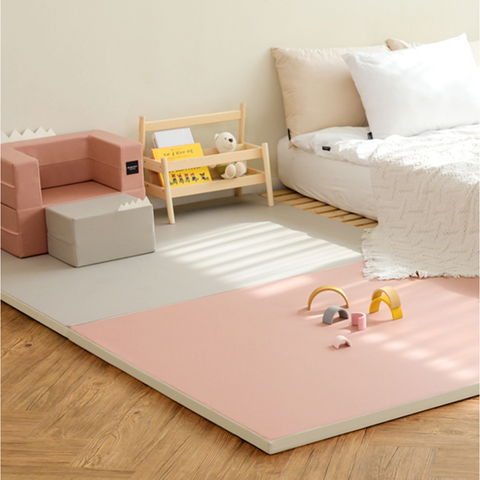 Designskin Candy Plus Playroom Folder Mat - Rose Beige + Ash Grey (New 2021) | Little Baby.