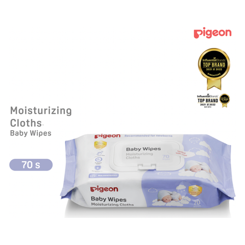 Pigeon Baby Wipes Moisturising Cloths 70s x5 Little Baby