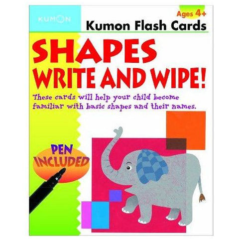 Kumon Flash Cards - Shapes Write and Wipe | Little Baby.