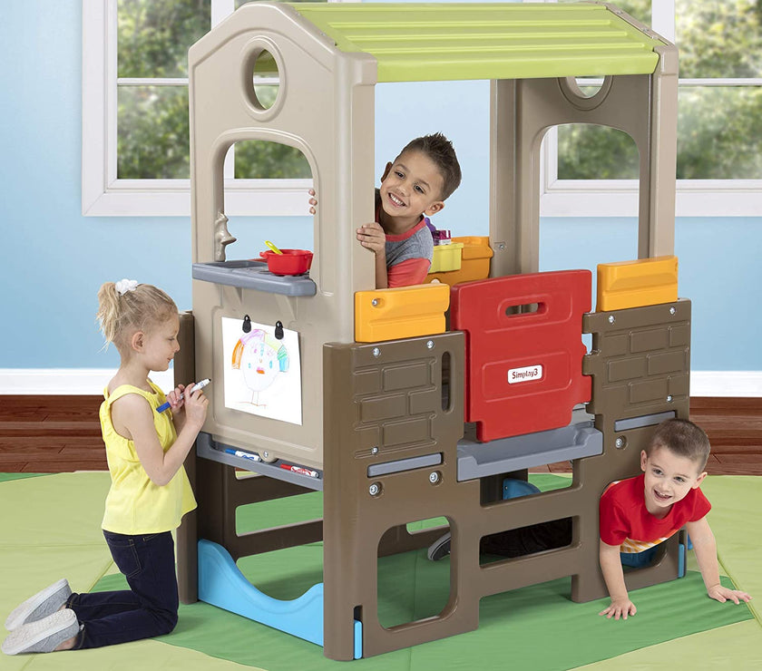 Simplay3 Young Explorers Indoor/Outdoor Discovery Playhouse | Little Baby.