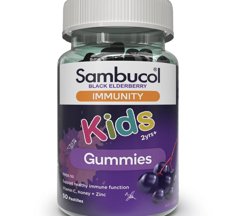 Sambucol Kids Immunity Gummies (AUS Version), 50 gums x 3 Bundle. Expiry 7/22