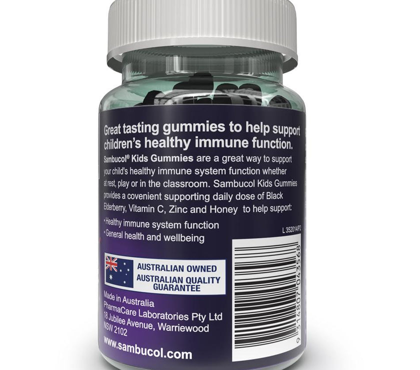 Sambucol Kids Immunity Gummies (AUS Version), 50 gums x 3 Bundle. Expiry 7/22