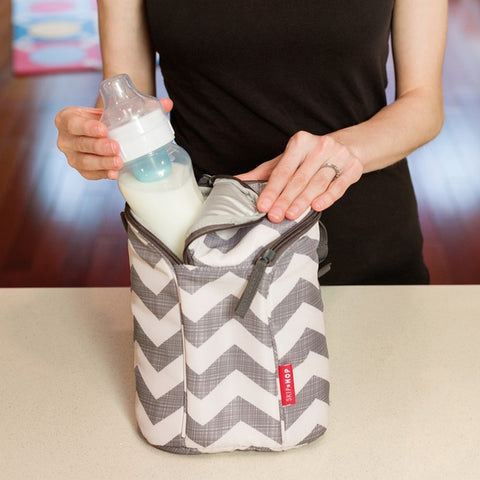 Skip Hop Double Bottle Bag - Chevron | Little Baby.