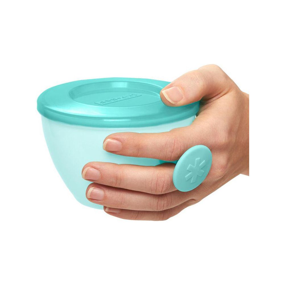 Skip Hop Easy-Grab Bowls-Grey/Soft Teal | Little Baby.