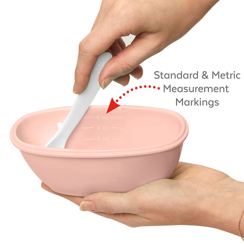 Skip Hop Easy-Serve Travel Bowl & Spoon- Soft Coral | Little Baby.