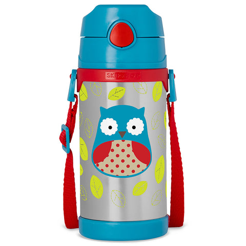 Skip Hop Zoo Insulated Stainless Steel Bottle - Owl | Little Baby.