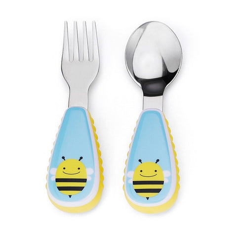 Skip Hop Zootensils Fork & Spoon - Bee | Little Baby.
